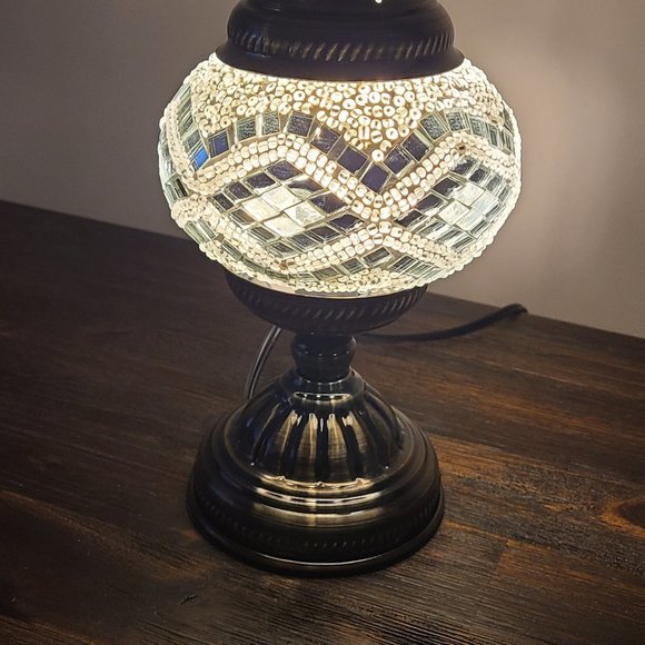 Home Made Mosiac Table Lamps (2) - HMMGL2 - Picture 2 of 7